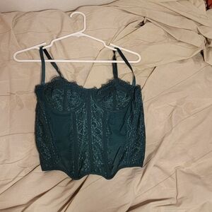 Green corset M